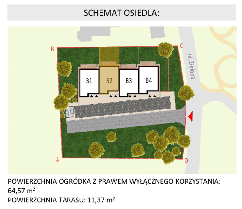 Lokalizacja B2.M1 na planie inwestycji
