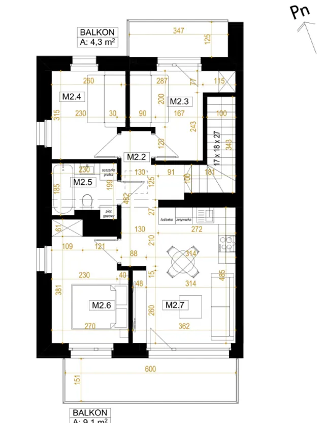 Mieszkanie B5M2 — BlackWood