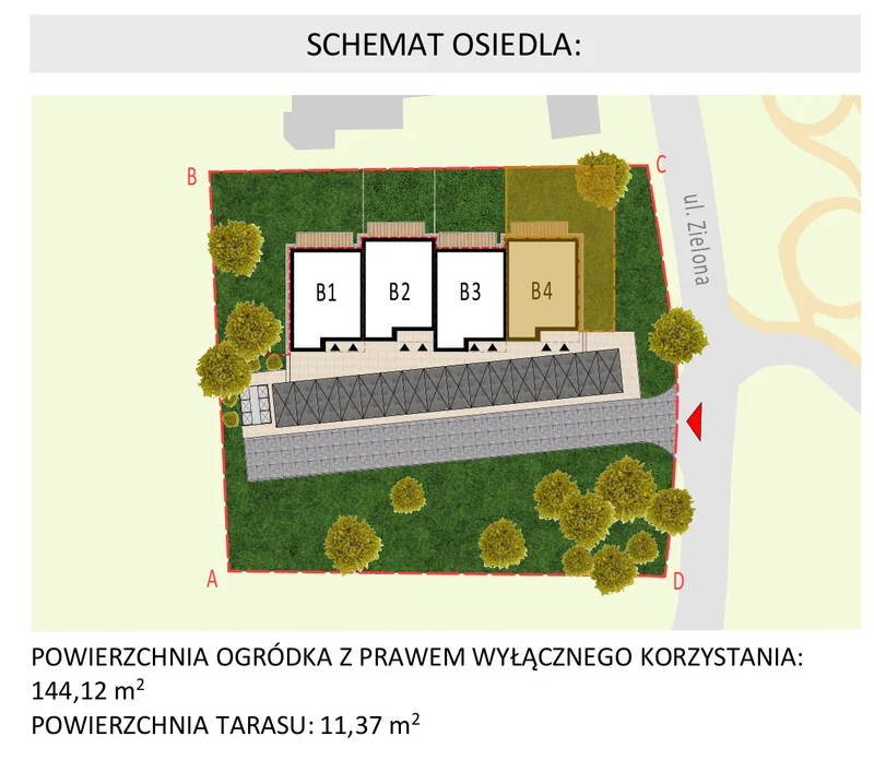 Lokalizacja B4.M1 na planie inwestycji