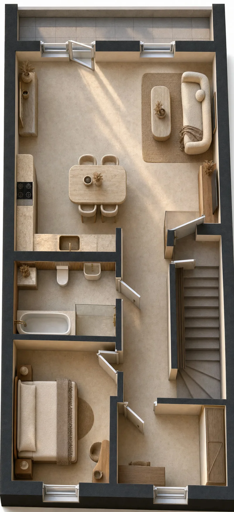 Wizualizacja 3D 1B — wariant 11
