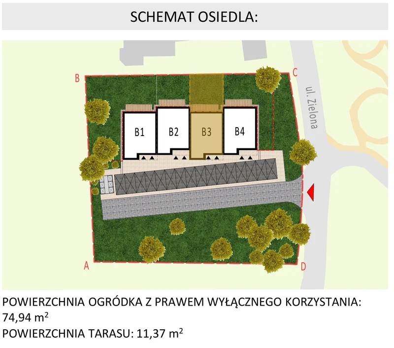Lokalizacja B3.M1 na planie inwestycji