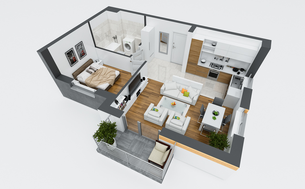 Wizualizacja 3D C-2B — wariant 1