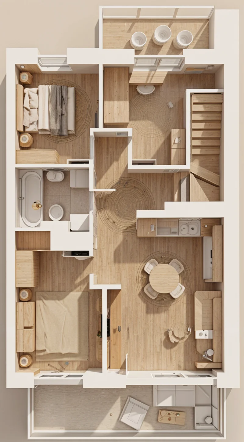 Wizualizacja 3D B9M2 — wariant 6